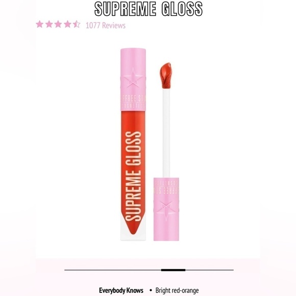 Brand New Jeffree Star Supreme Gloss Full Pigment Lip Gloss in Everybody Knows - Picture 5 of 6